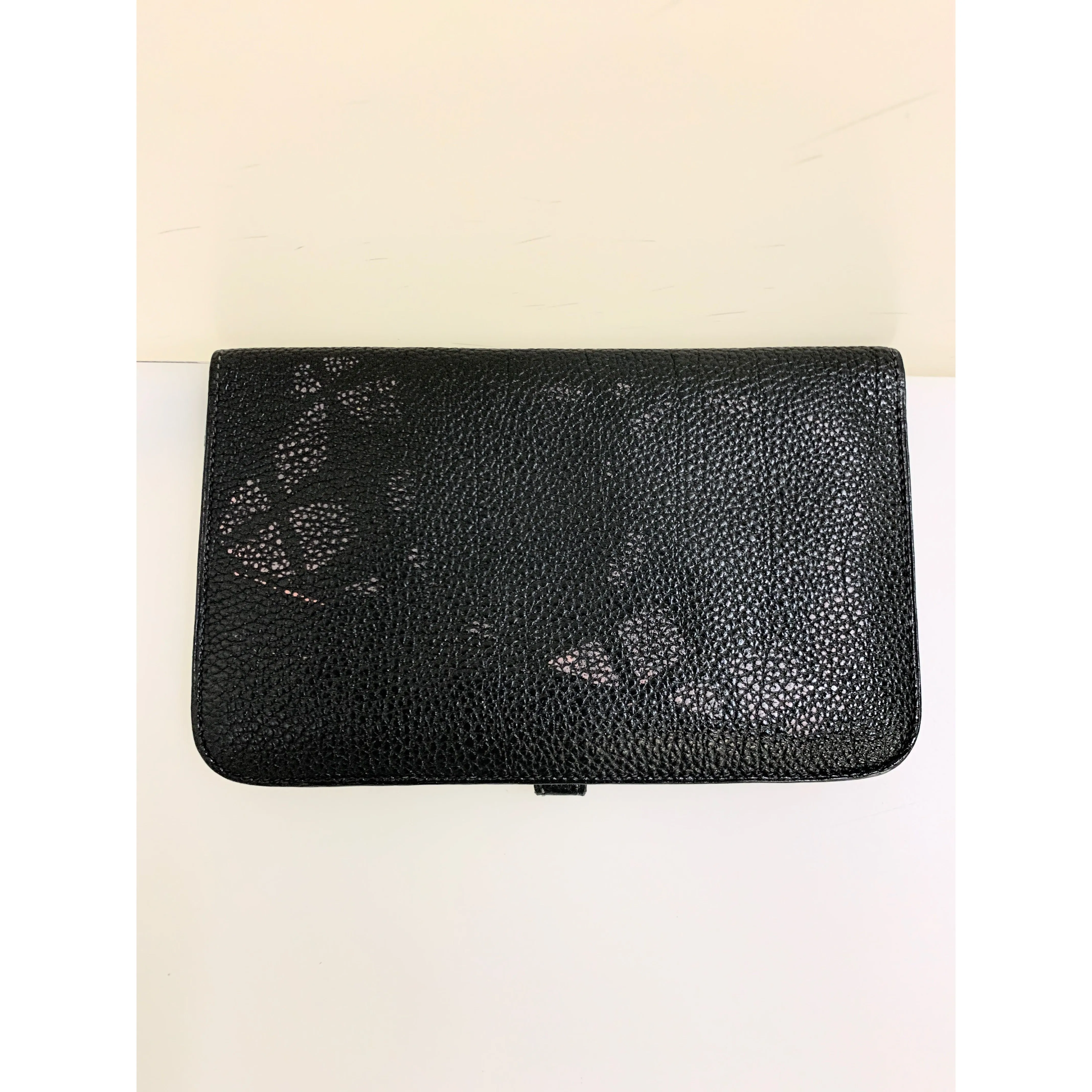 #HERMES/Long Wallet/BLK/Leather