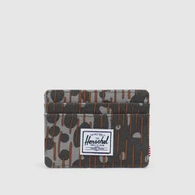 Herschel Charlie Card Holder Wallet Green Pea Camo