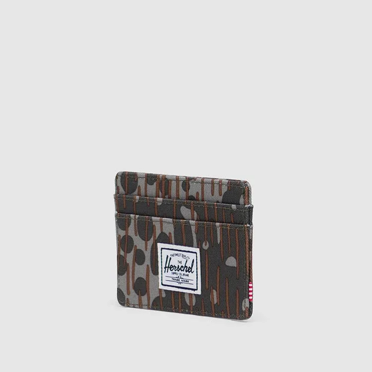 Herschel Charlie Card Holder Wallet Green Pea Camo