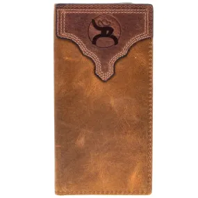 HOOEY CANYON RODEO ROUGHY WALLET DISTRESSED TAN/BROWN LEATHER