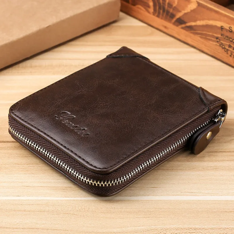 INSTOCK-New men's wallet Korean style fashionable casual wallet