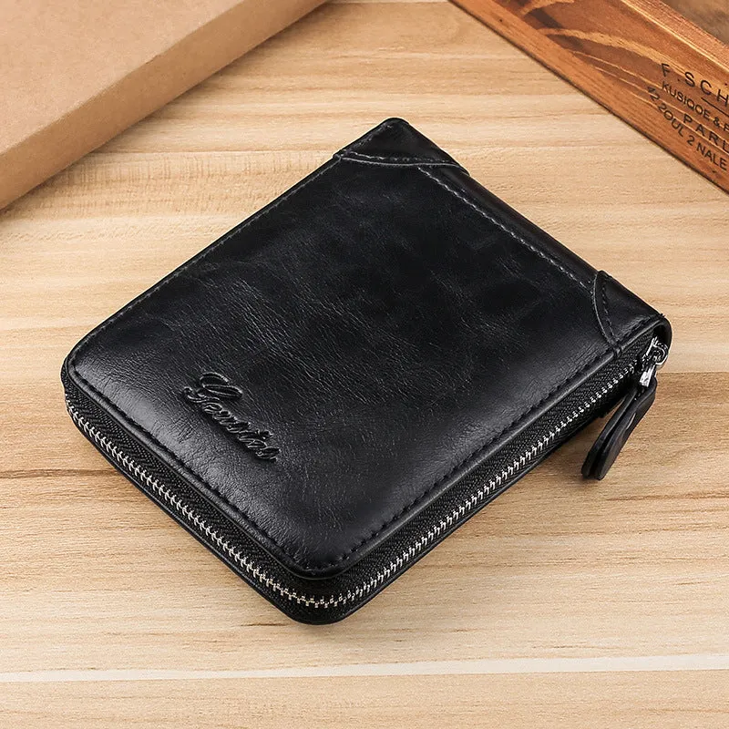 INSTOCK-New men's wallet Korean style fashionable casual wallet