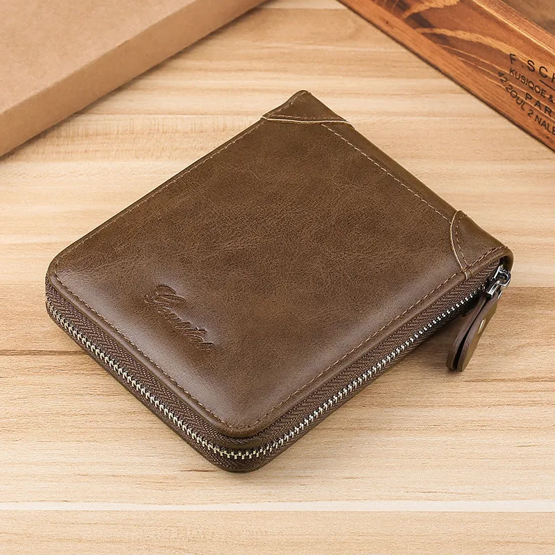 INSTOCK-New men's wallet Korean style fashionable casual wallet