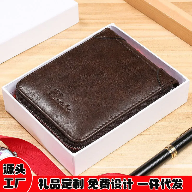 INSTOCK-New men's wallet Korean style fashionable casual wallet