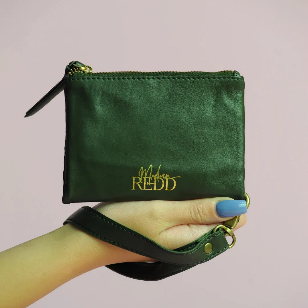 Irene & Me Moss Green Leather Wallet