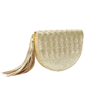 Little Mae Gold Braided Wallet