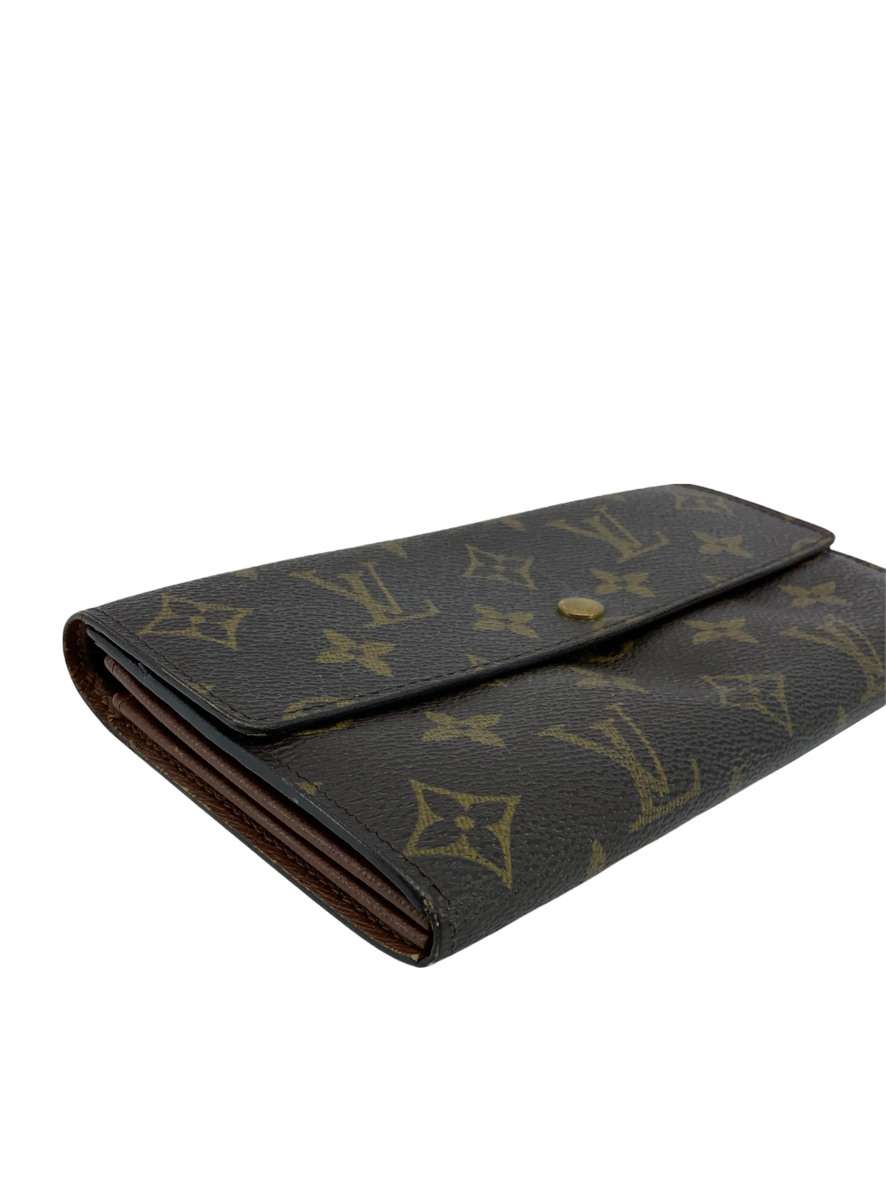 Louis Vuitton Monogram Canvas Long Flap Wallet