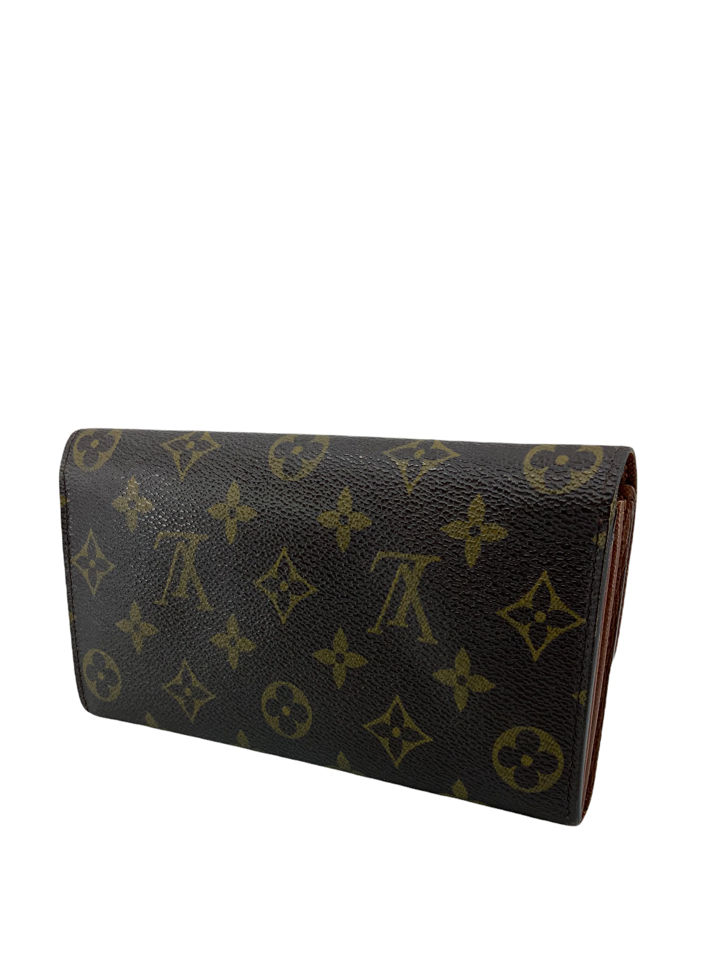 Louis Vuitton Monogram Canvas Long Flap Wallet