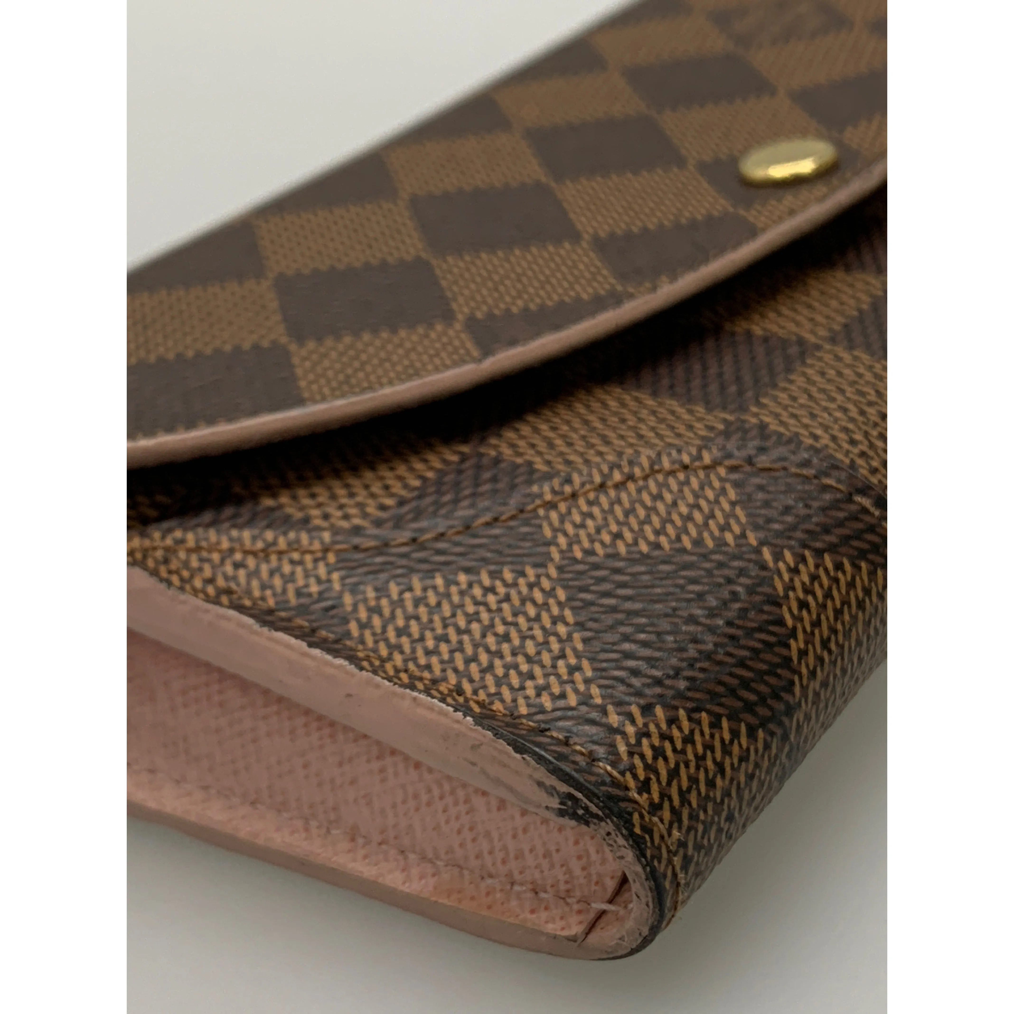 #LOUIS VUITTON/PORTEFEUILLE CAISSA_DAMIER EBENE/Long Wallet/BRW/PVC/N61227