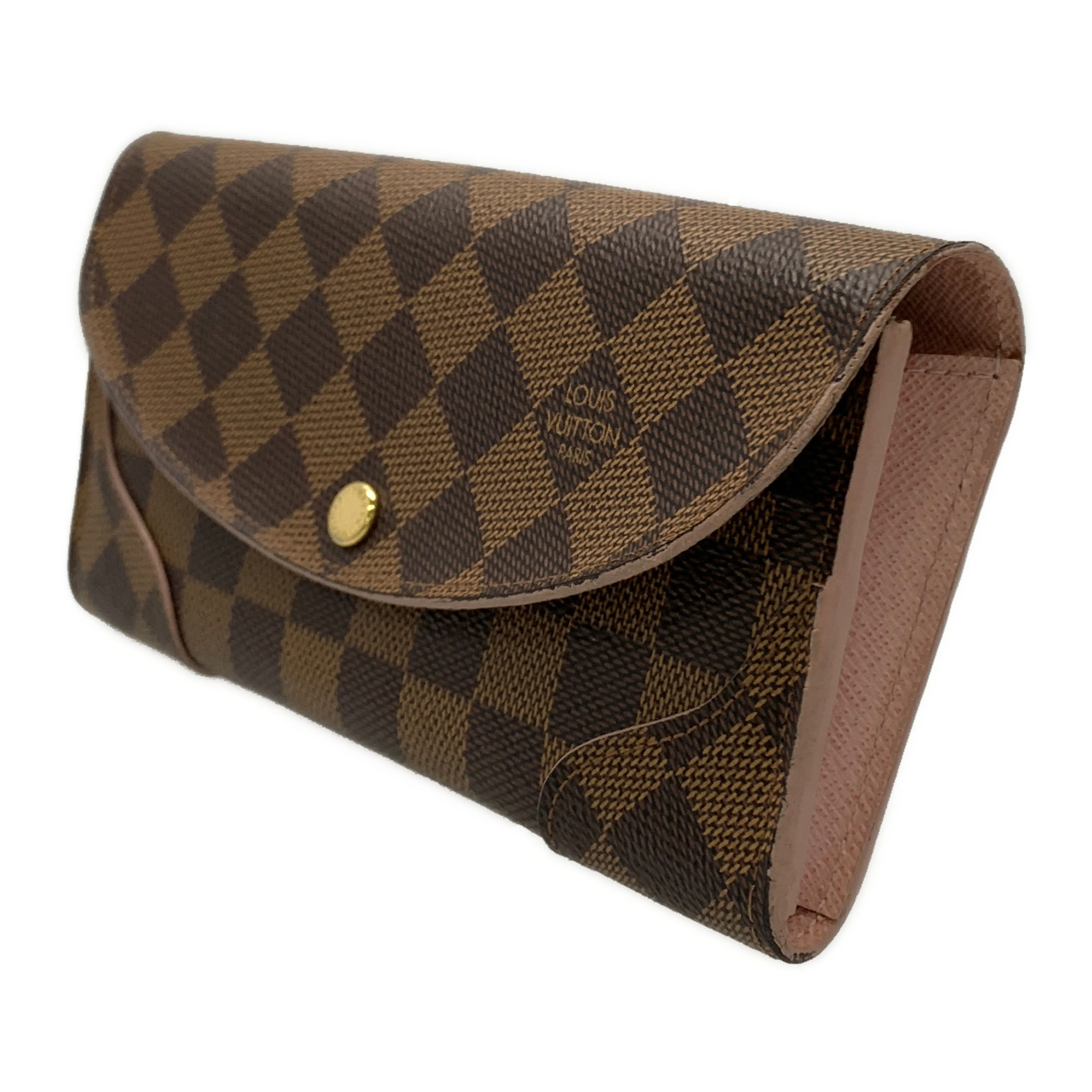 #LOUIS VUITTON/PORTEFEUILLE CAISSA_DAMIER EBENE/Long Wallet/BRW/PVC/N61227