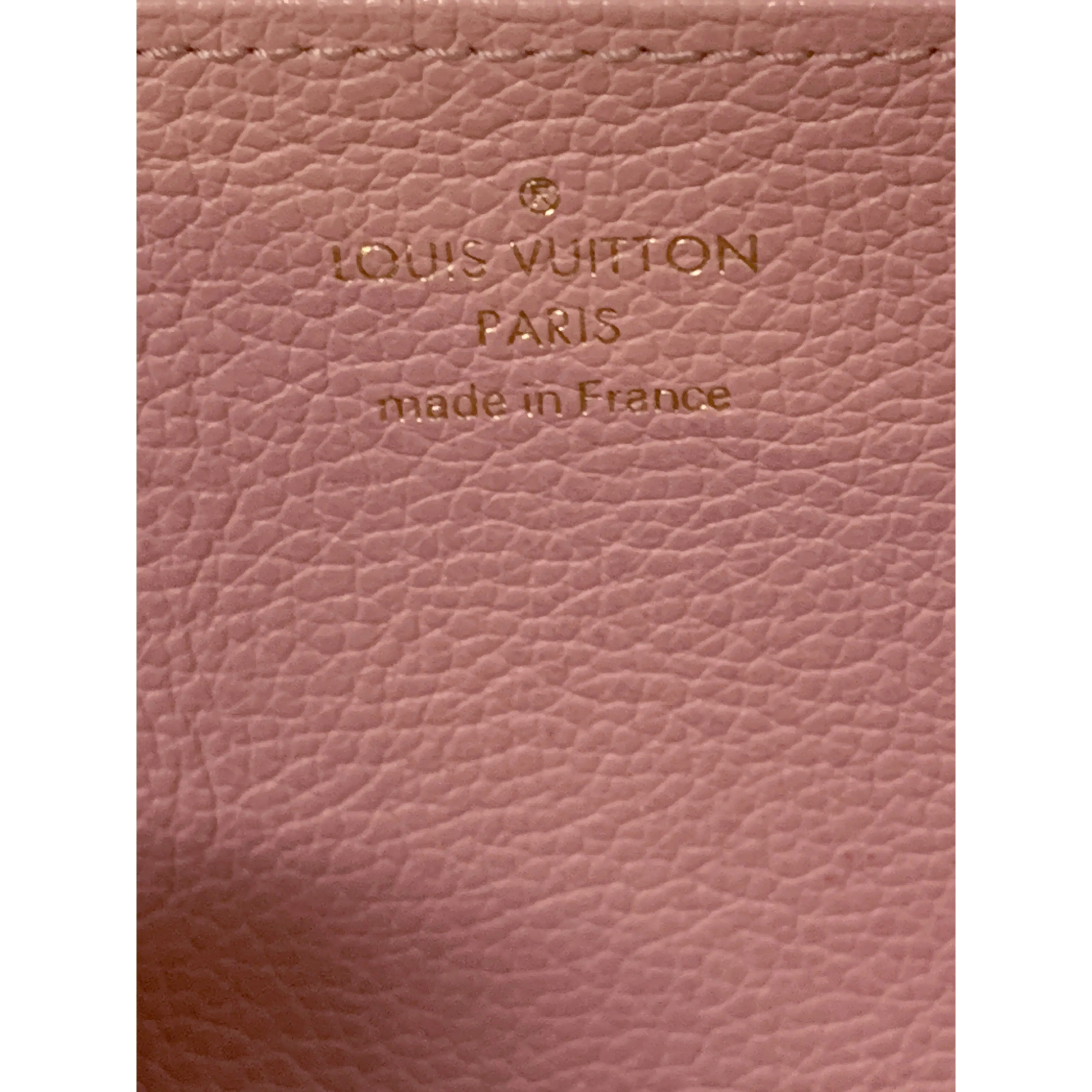 #LOUIS VUITTON/PORTEFEUILLE CLEMENCE_MONOGRAM EMPREINTE/Long Wallet/PNK/Leather/M61265