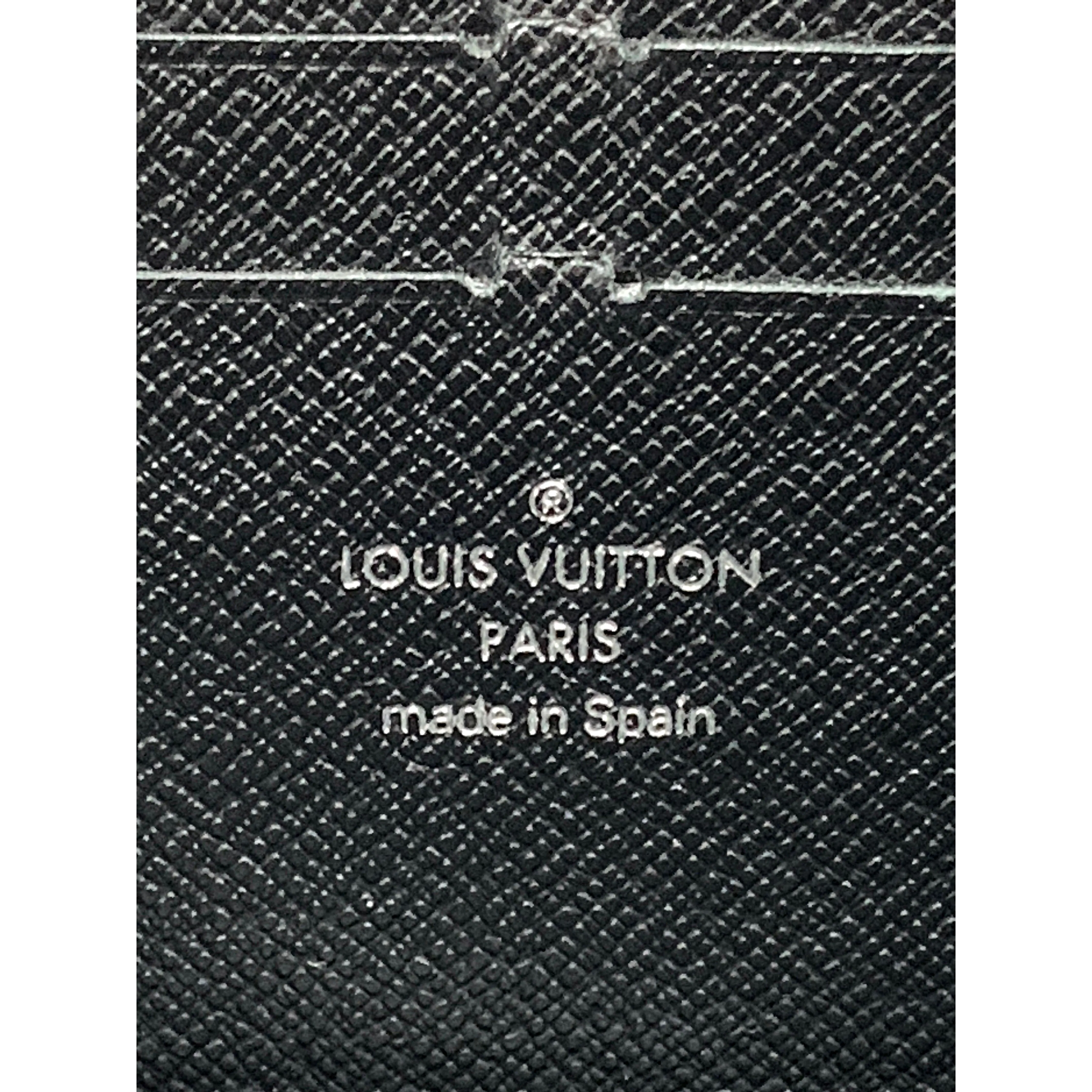 #LOUIS VUITTON/ZIPPY WALLET_EPI/Long Wallet/BLK/Leather