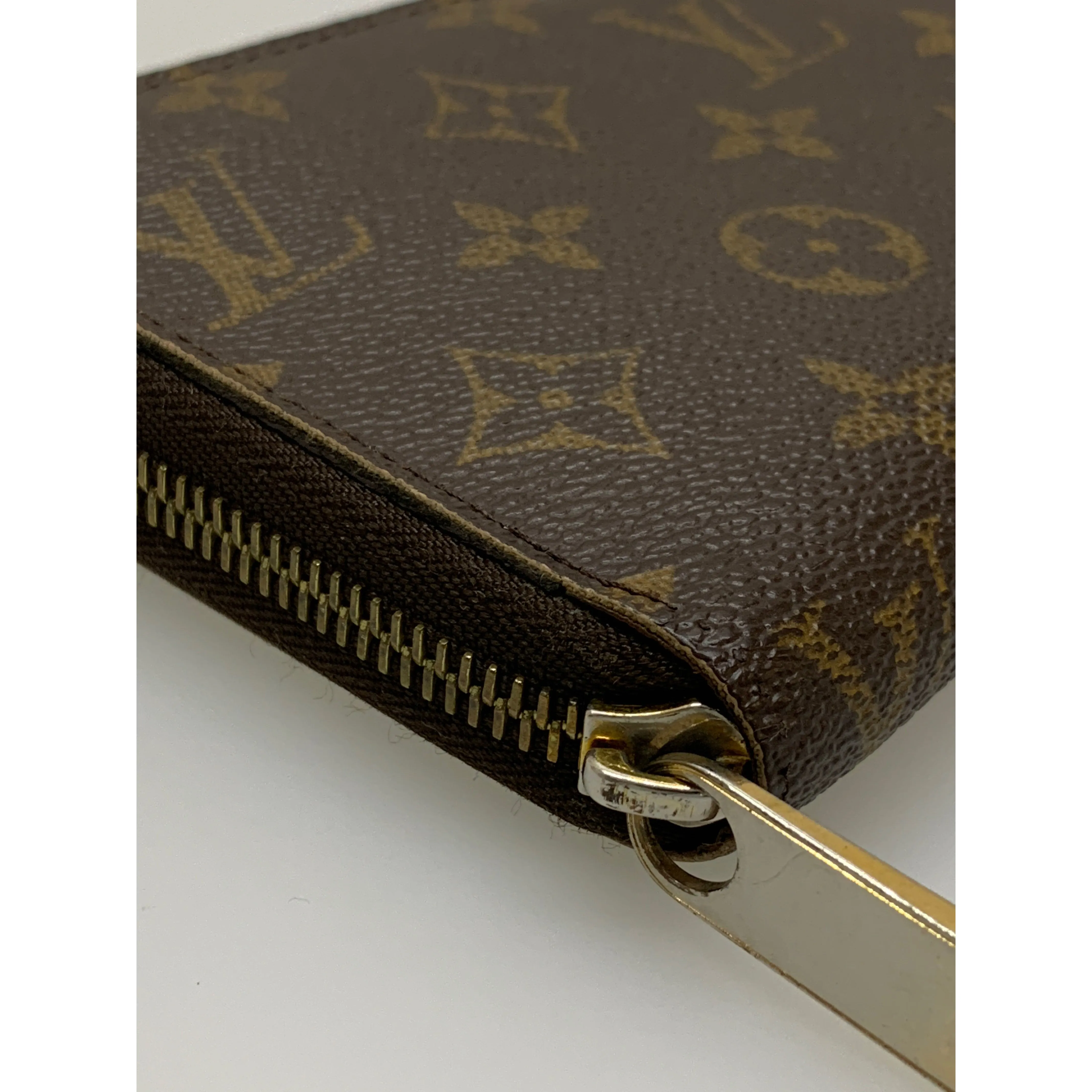 #LOUIS VUITTON/ZIPPY WALLET_MONOGRAM CANVAS/Long Wallet/BRW/PVC