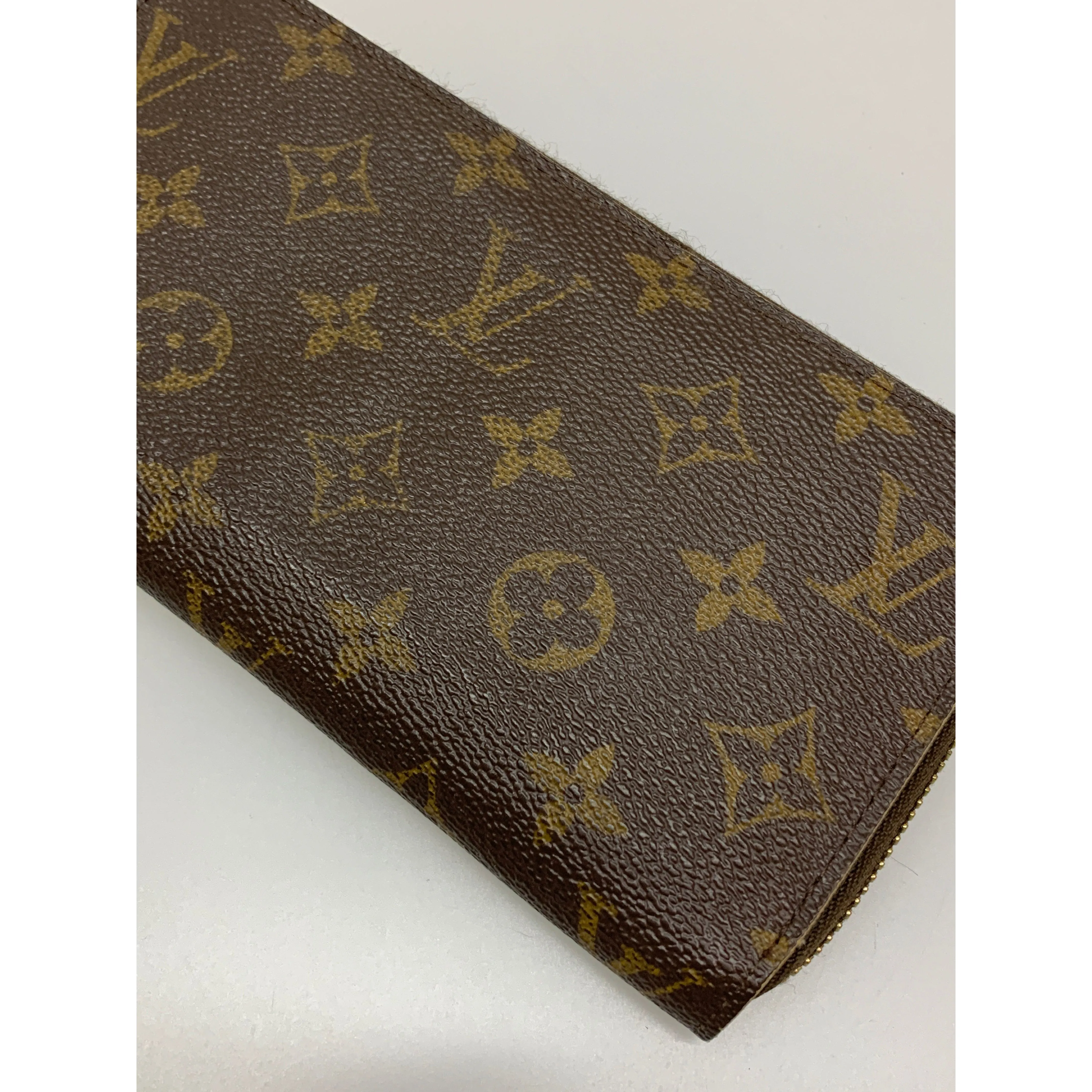 #LOUIS VUITTON/ZIPPY WALLET_MONOGRAM CANVAS/Long Wallet/BRW/PVC