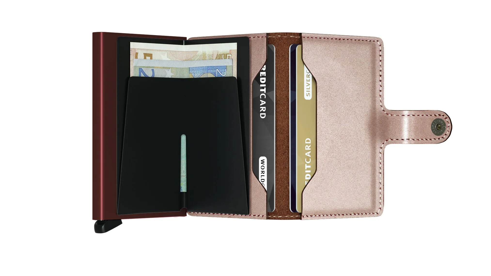 Metallic Leather Miniwallet