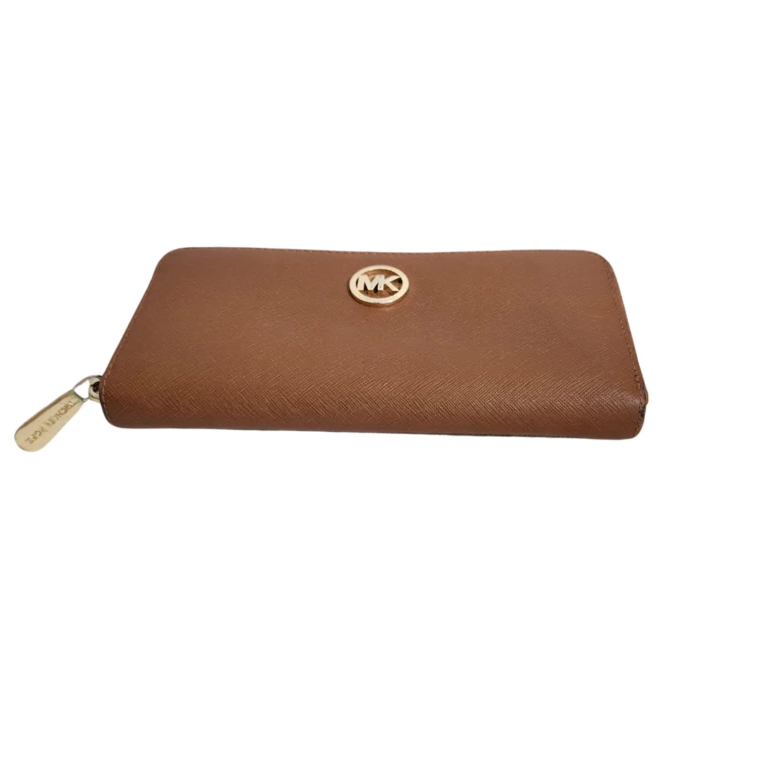 Michael Kors Tan Ziparound Envelope Wallet | Pre Loved |