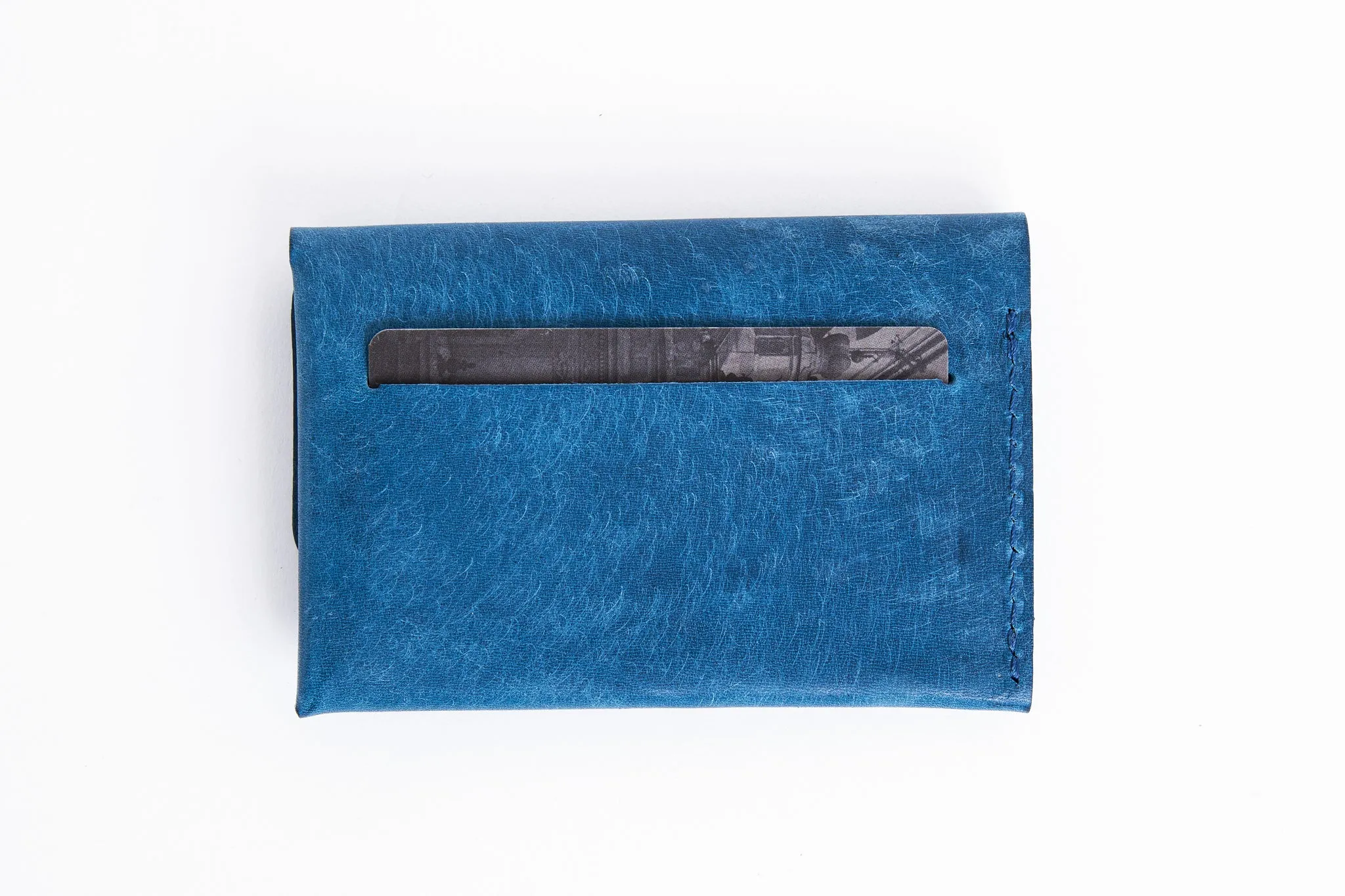 Minimalist wallet/ Ocean blue