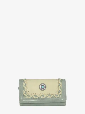 Montana West Turquoise Stone Concho Wallet