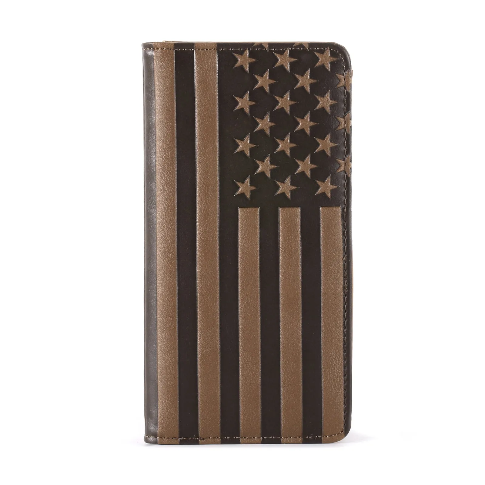 MW-615 Patriotic Collection Men's Bifold Long PU Leather Wallet