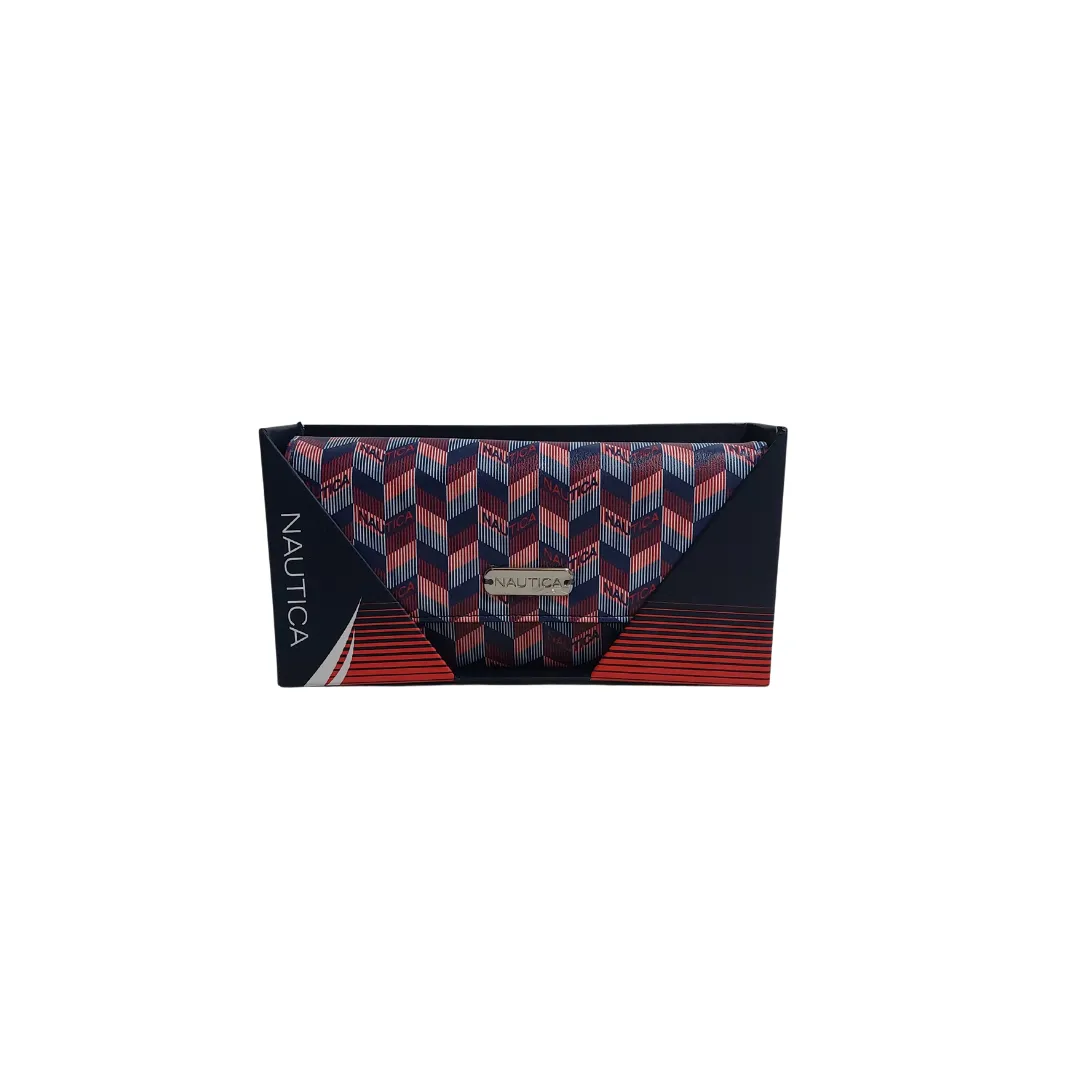 Nautica Multi-Coloured Monogram Long Wallet | Brand New |