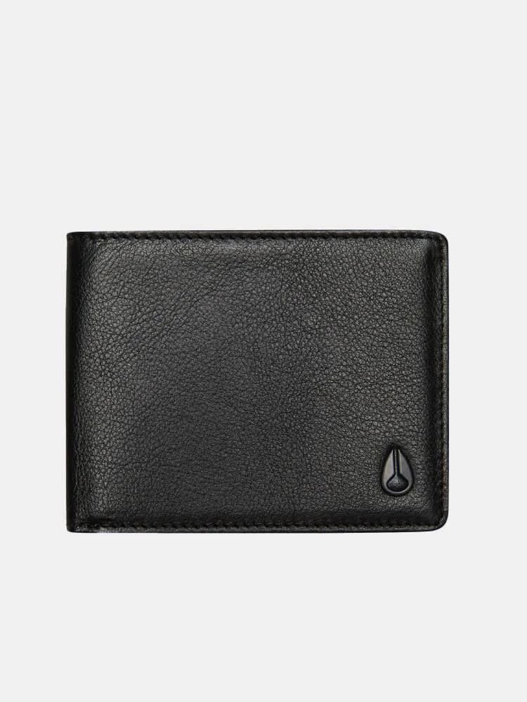 Nixon Cape Leather Wallet - Black