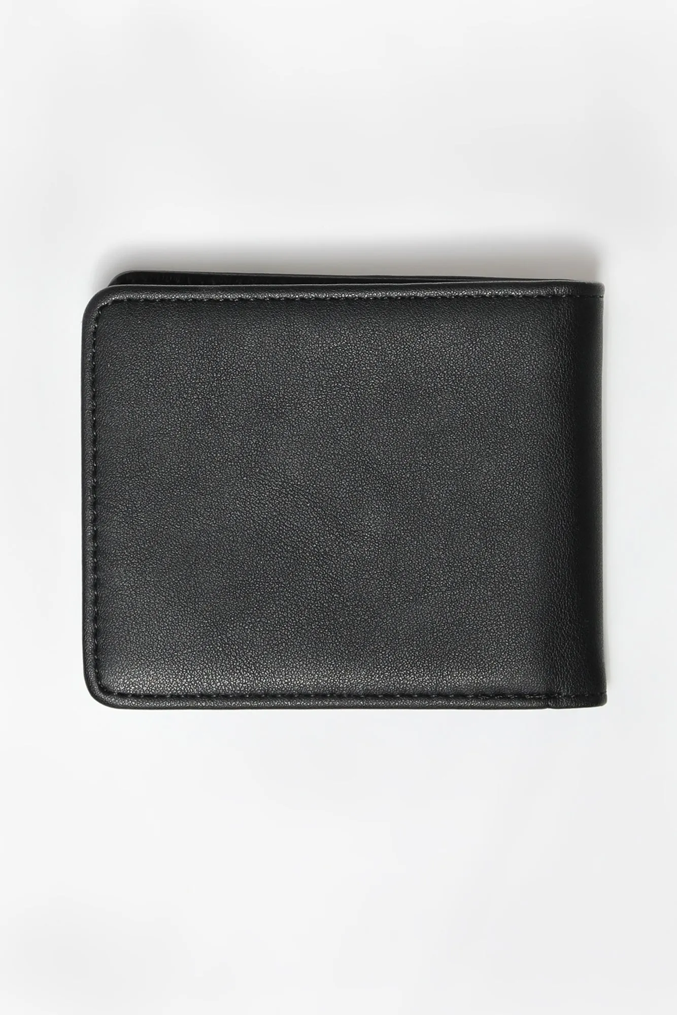 No Fear Faux Leather Logo Wallet