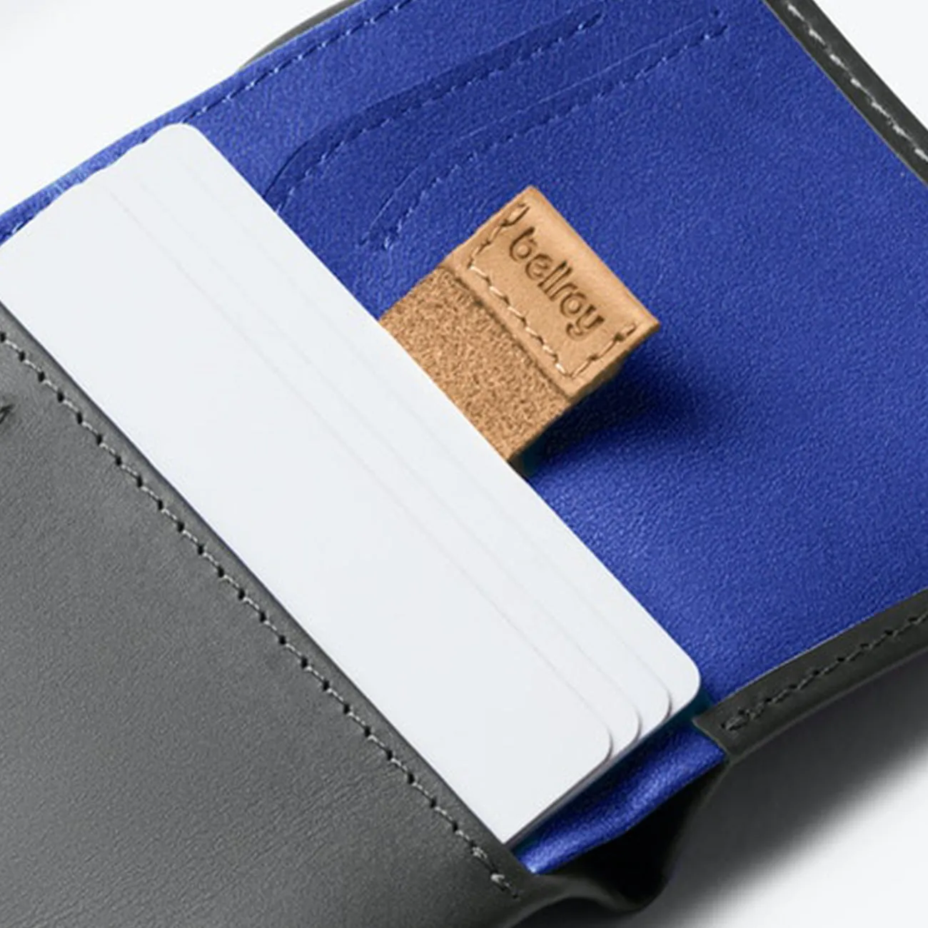 Note Sleeve Wallet - Charcoal/Cobalt