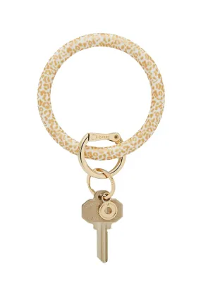 O-Venture Silicone Key Ring in Gold Rush Cheetah