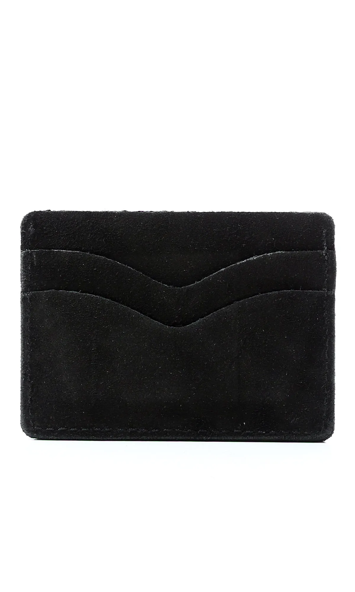 O174852 Multi-Slots Suede Cards Holder - Black