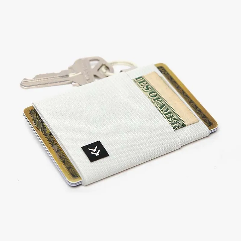 Off White Elastic Wallet