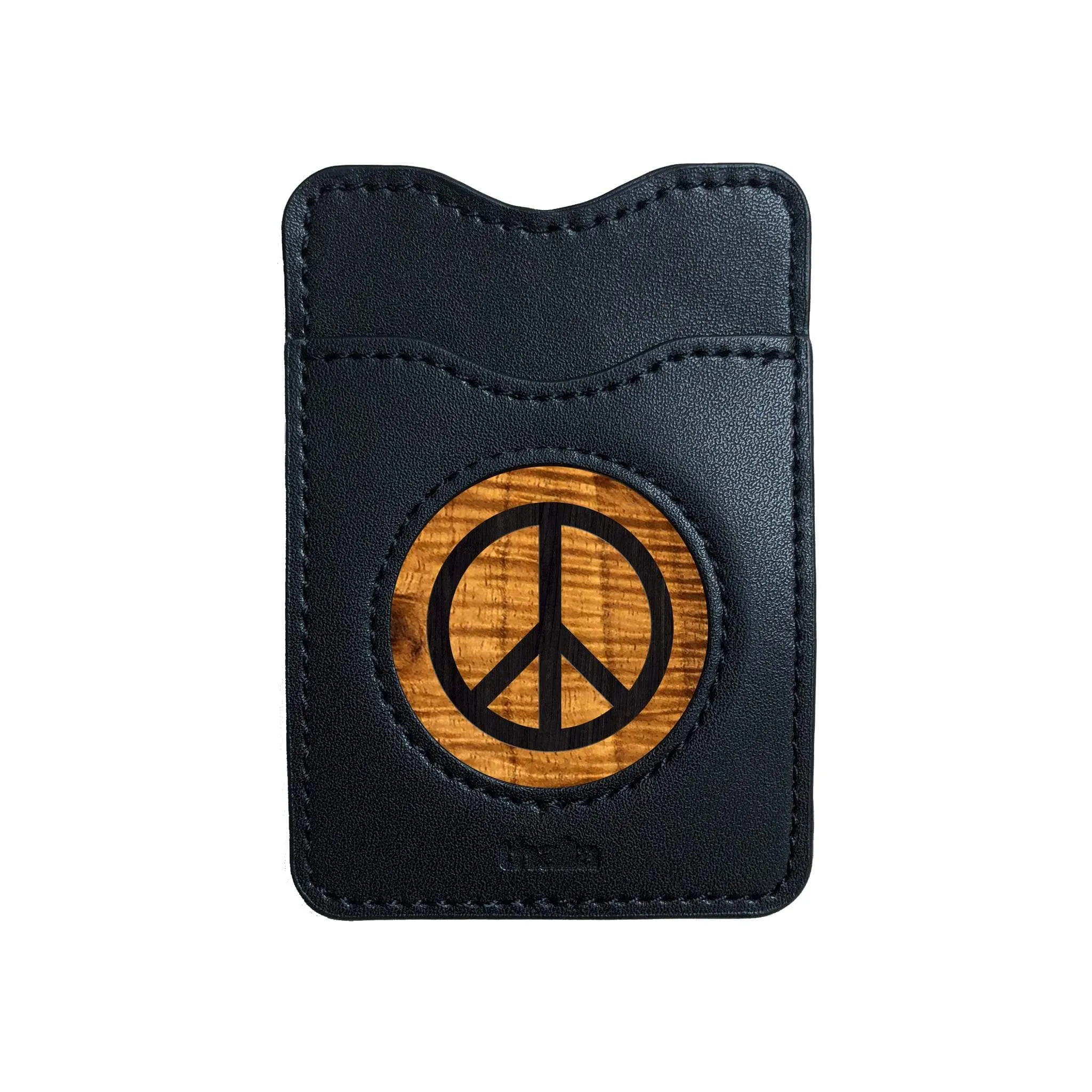 Peace Sign Inked | Leather Phone Wallet