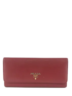 Prada Saffiano Leather Long Wallet