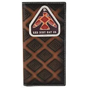 RED DIRT HAT CO RODEO WALLET THUNDERBIRD LOGO PATCH