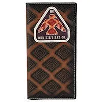 RED DIRT HAT CO RODEO WALLET THUNDERBIRD LOGO PATCH