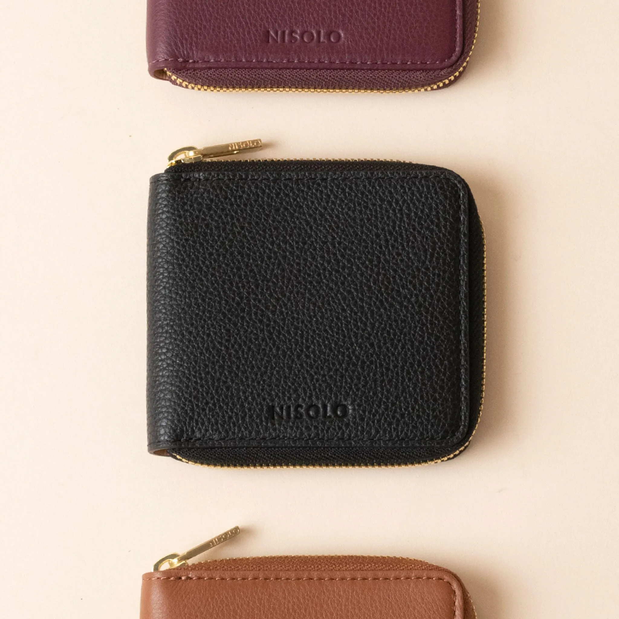 Remi Zip Wallet Black