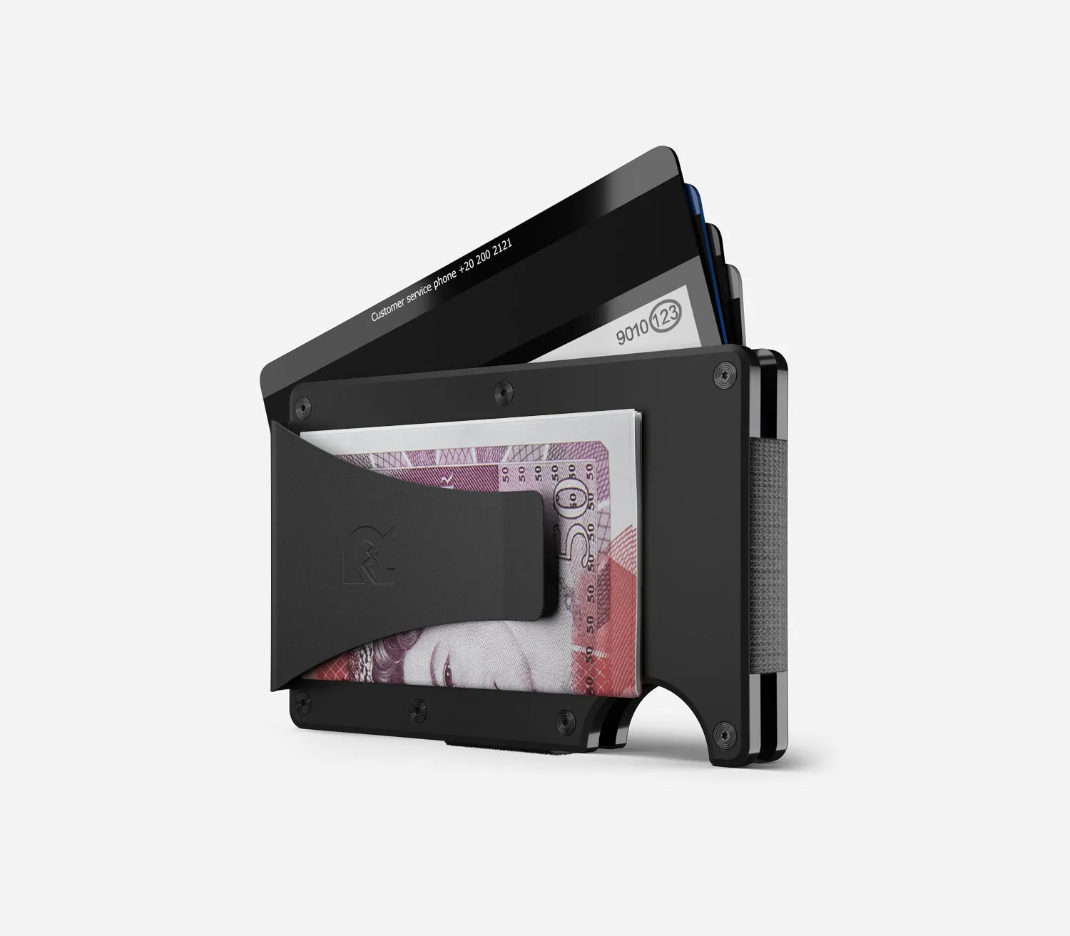 Ridge Wallet - Matte Black Titanium