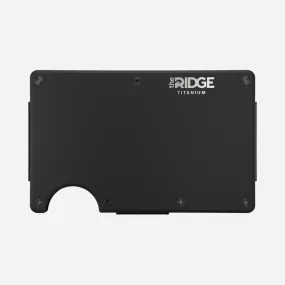 Ridge Wallet - Matte Black Titanium