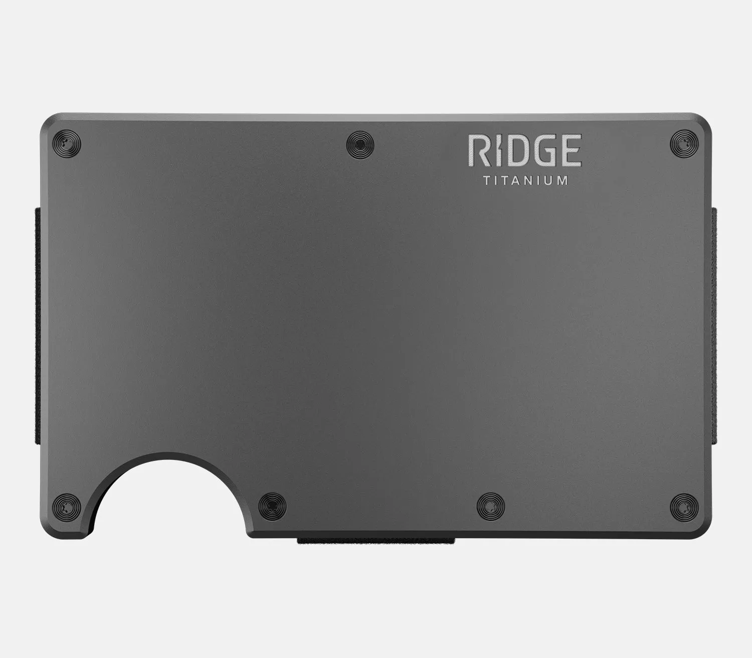 Ridge Wallet - Matte Gunmetal Titanium