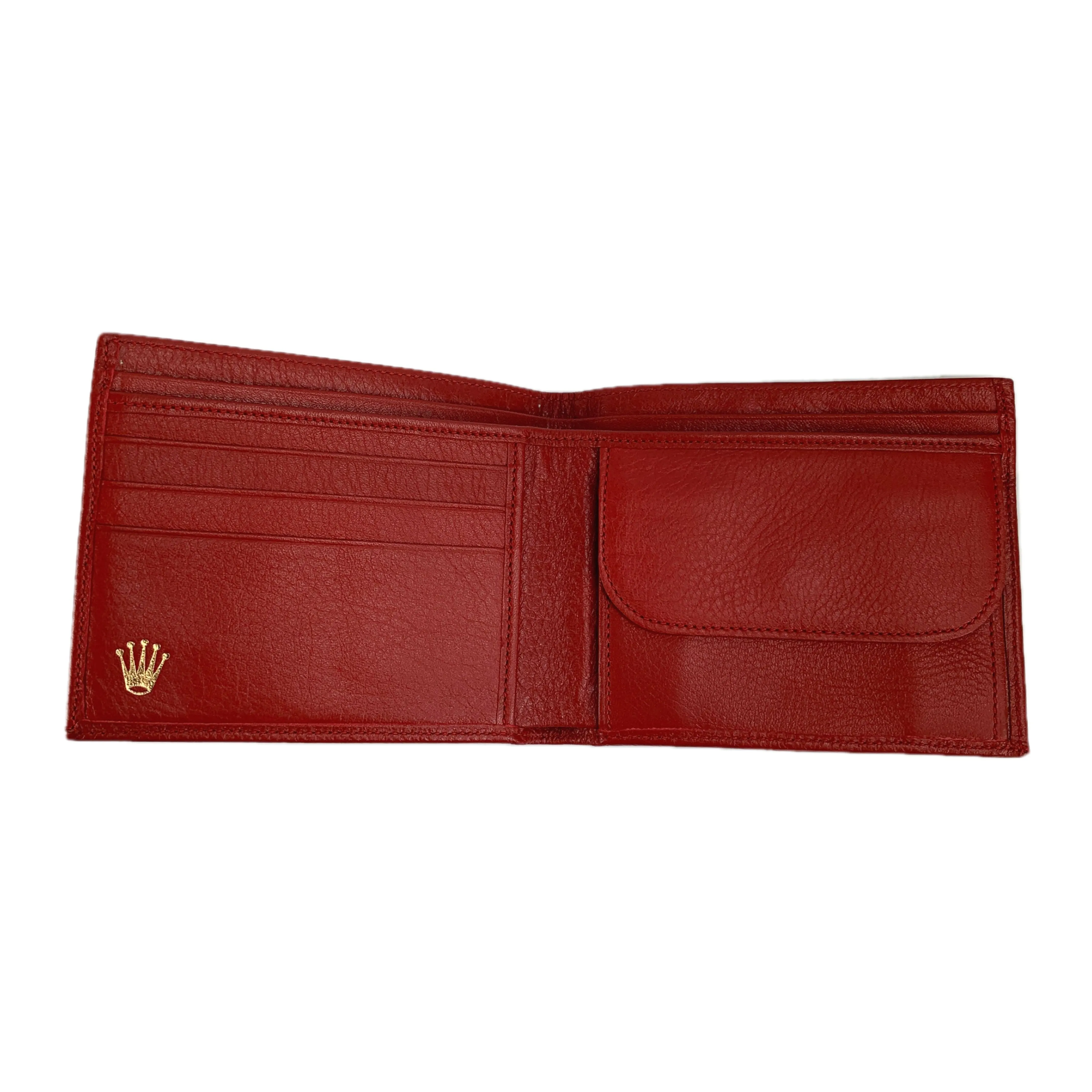 #ROLEX/Wallet/RED/Leather