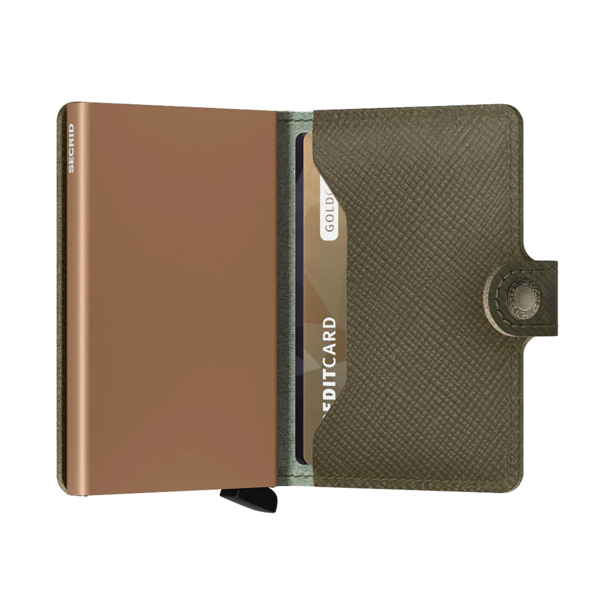 Secrid Mini Wallet Saffiano Olive