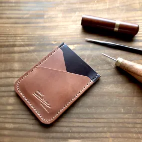 Shell Wallet / Vertical / Single (3-pocket)【Horween】シェルコードバンの縦型のカードホルダー (3ポケット)