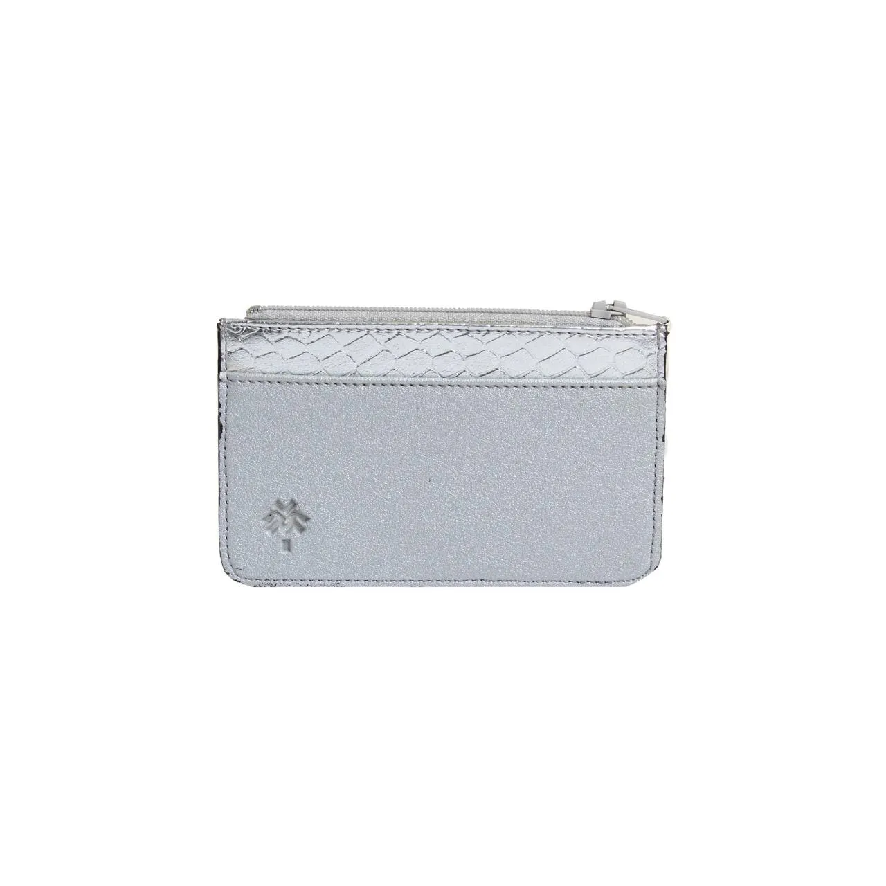 Silver SnakeSkin Card Holder