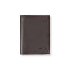 Sleek-Fold Leather Wallet - Brown