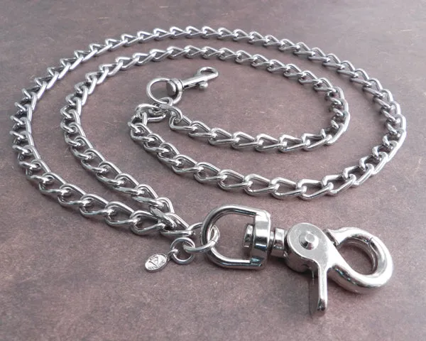 Splicer Chrome Double Long Wallet Chain