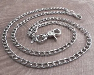 Splicer Chrome Double Long Wallet Chain