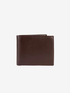 The Taylor Apple Leather Vegan Billfold Wallet | Brown