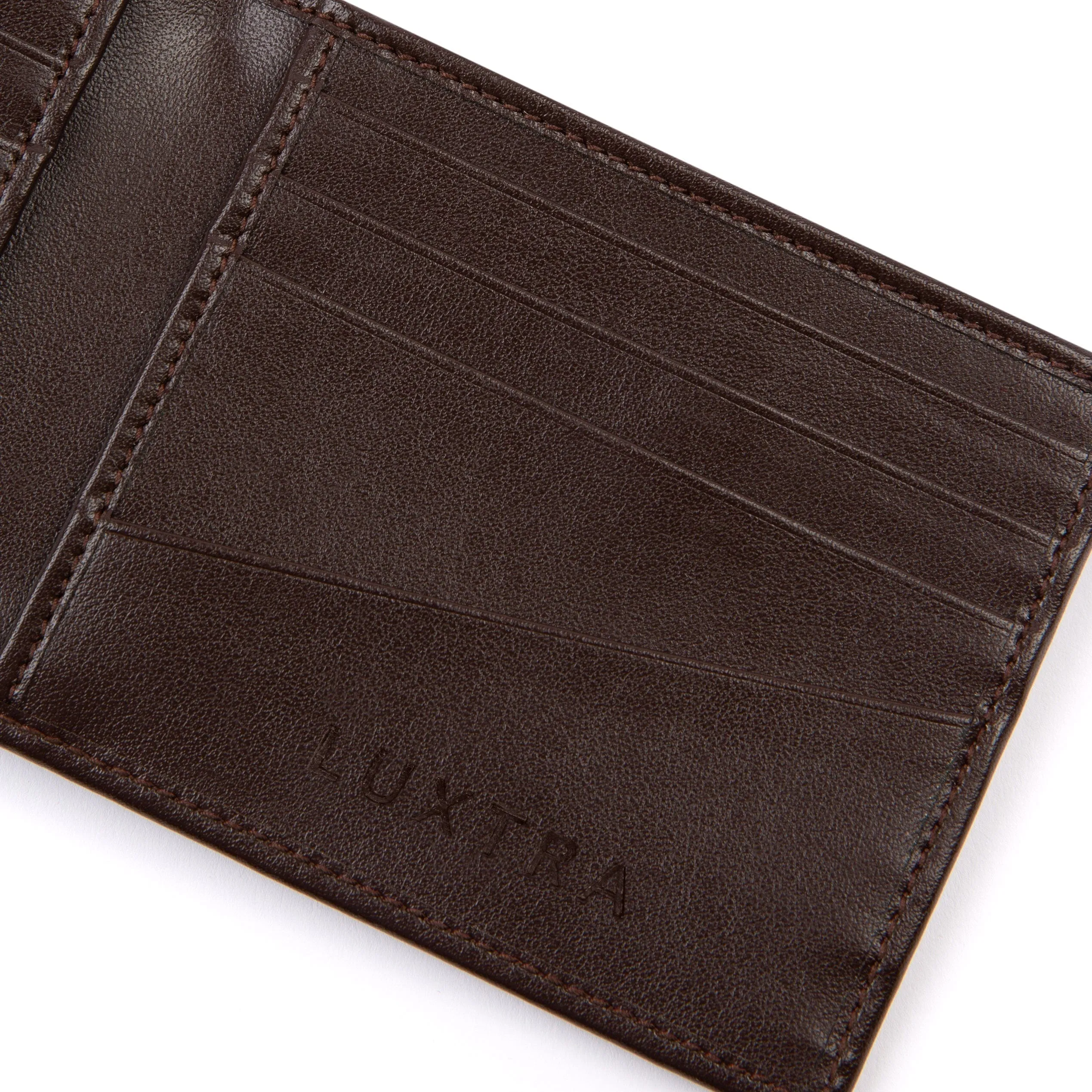 The Taylor Apple Leather Vegan Billfold Wallet | Brown