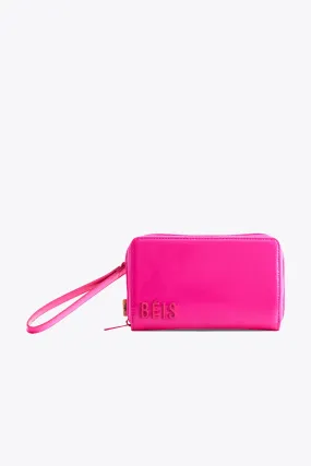 The Travel Wallet in Barbie Pink