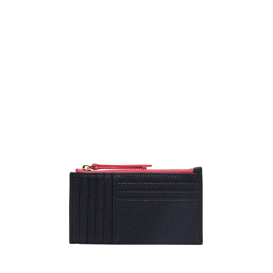 WALLET COMPACT - NAVY PEBBLE