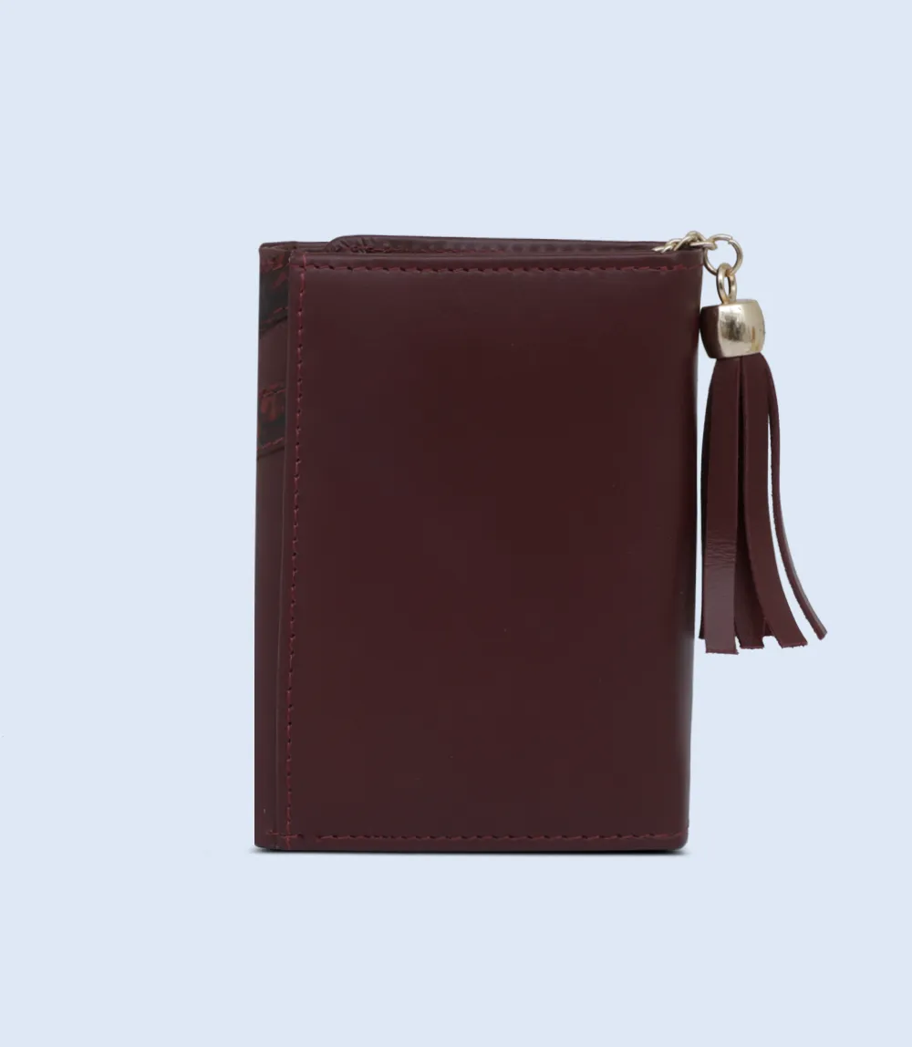 WB2229-MAROON-Women Wallet